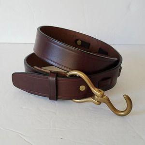 Tory Womens Hoof Pick English Bridle Leather Belt 2260 Brown Size 30